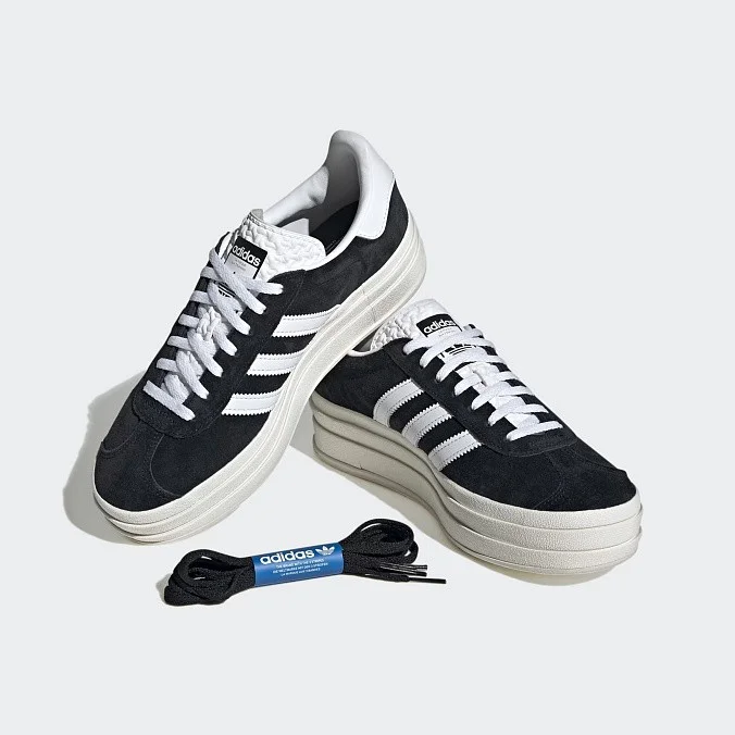 Кроссовки женские adidas Originals Gazelle Bold Core Black/Cloud White/Core White